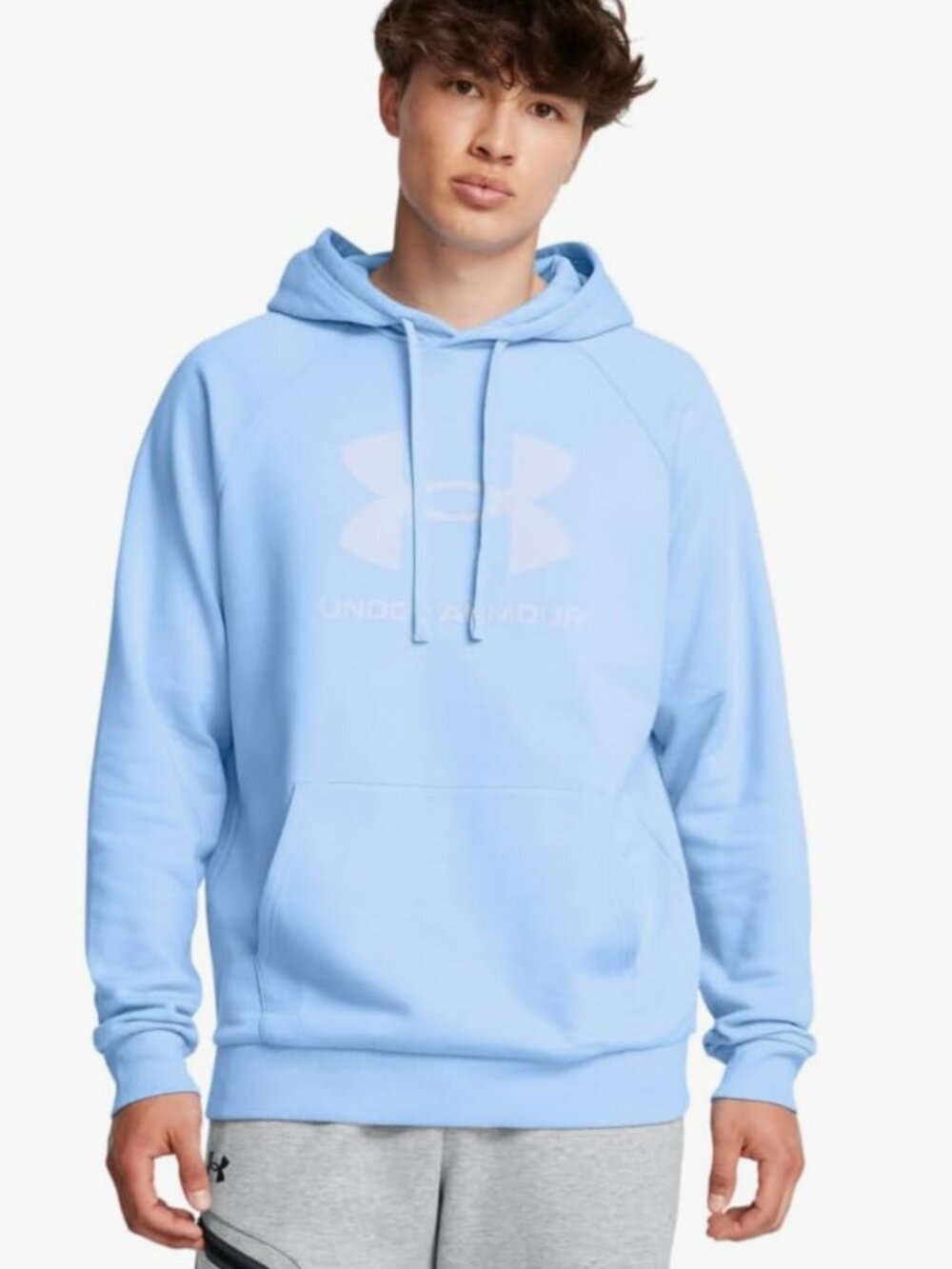 Under Armour Men's Rival Fleece Logo Hoodie Horizon Blue